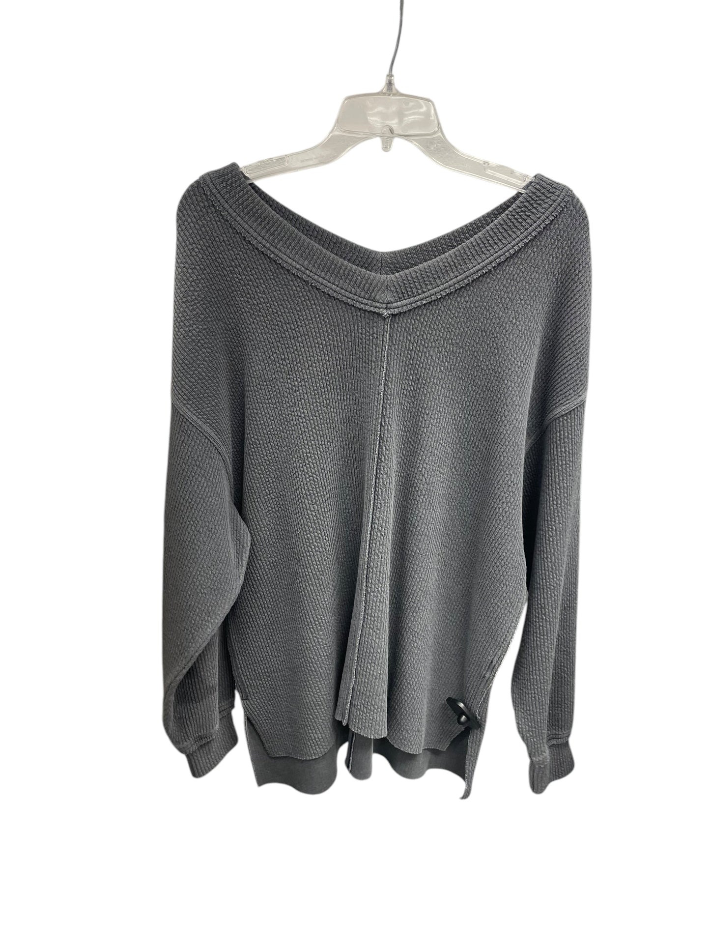 Sweatshirt Crewneck By Aerie In Grey, Size: S