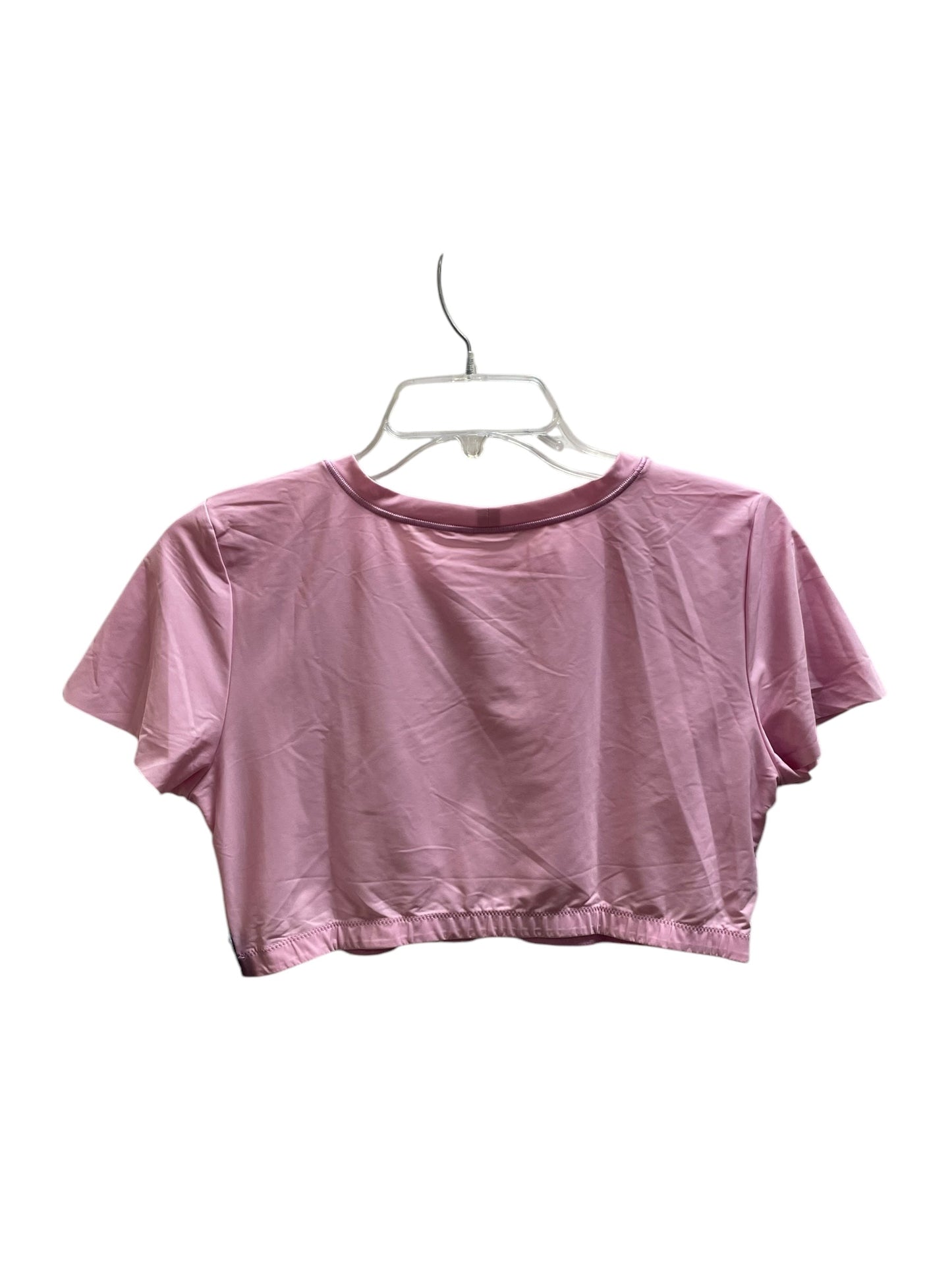 Top Short Sleeve By Aerie In Pink, Size: Xl