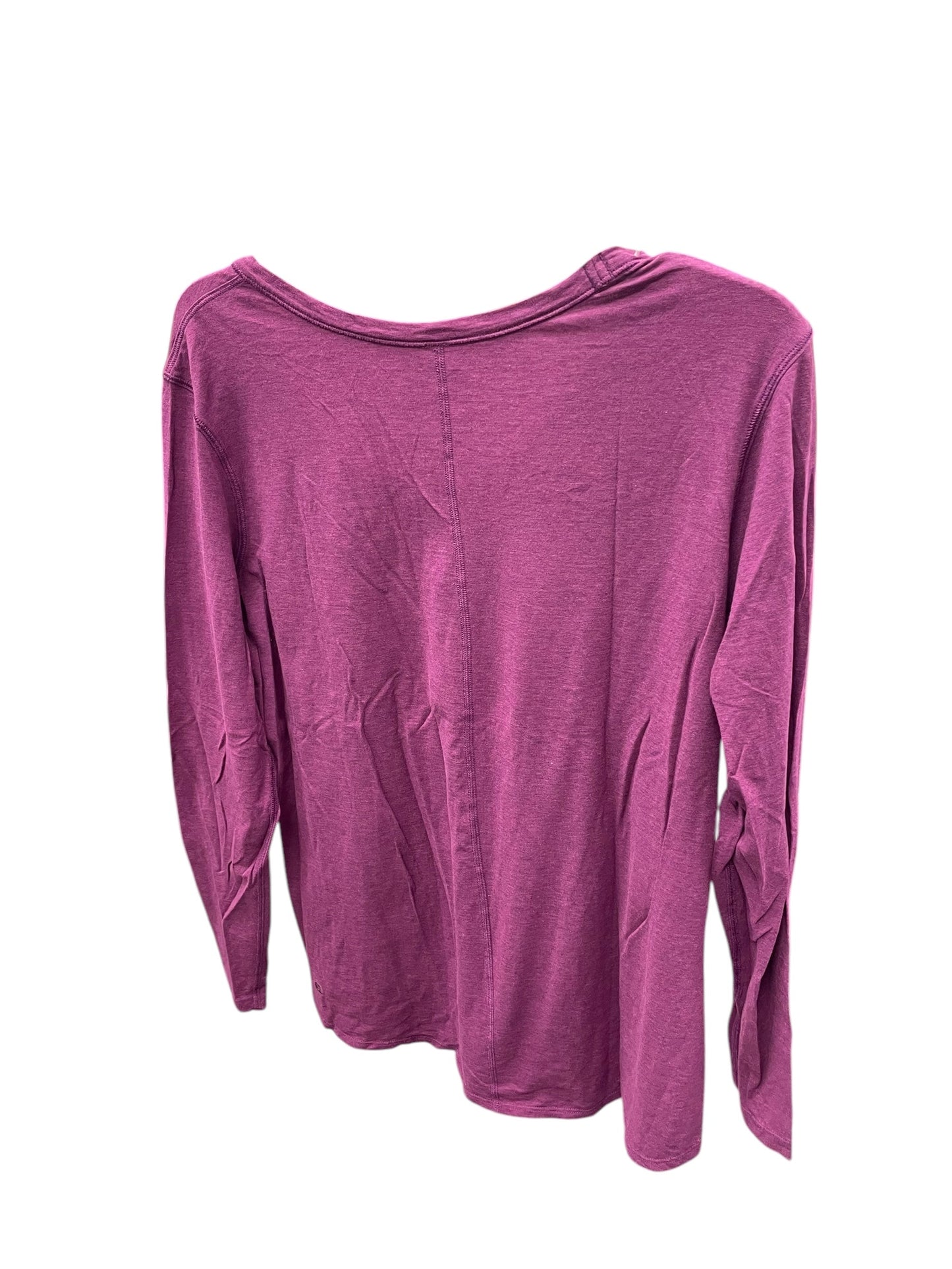 Athletic Top Long Sleeve Crewneck By Lululemon In Purple, Size: M