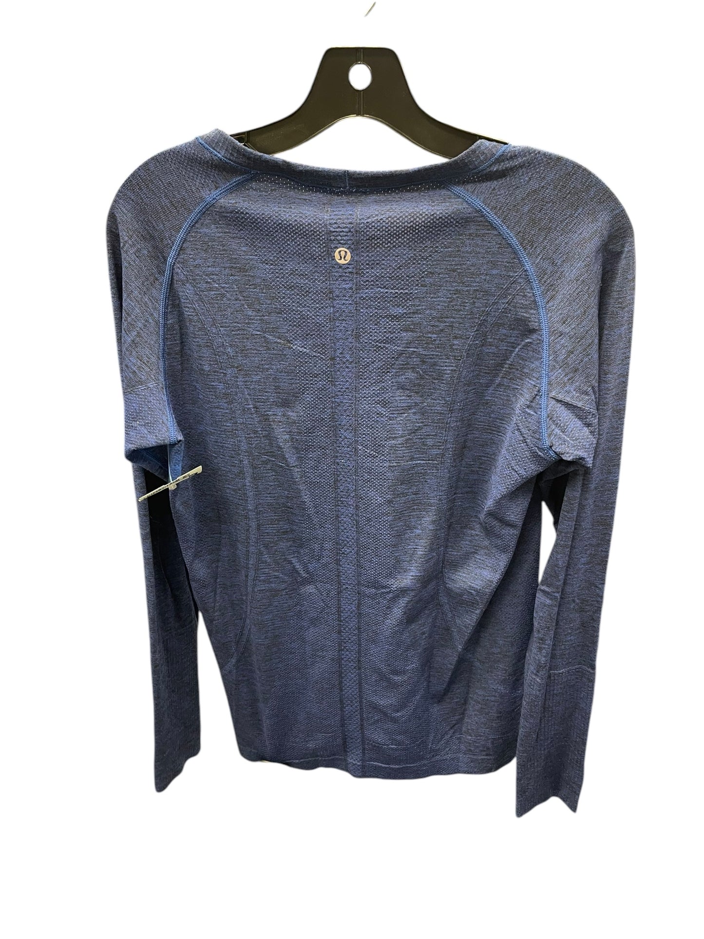 Athletic Top Long Sleeve Crewneck By Lululemon In Blue, Size: L