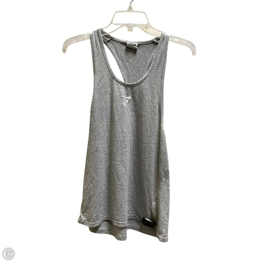 Athletic Tank Top By Gym Shark In Grey, Size: M