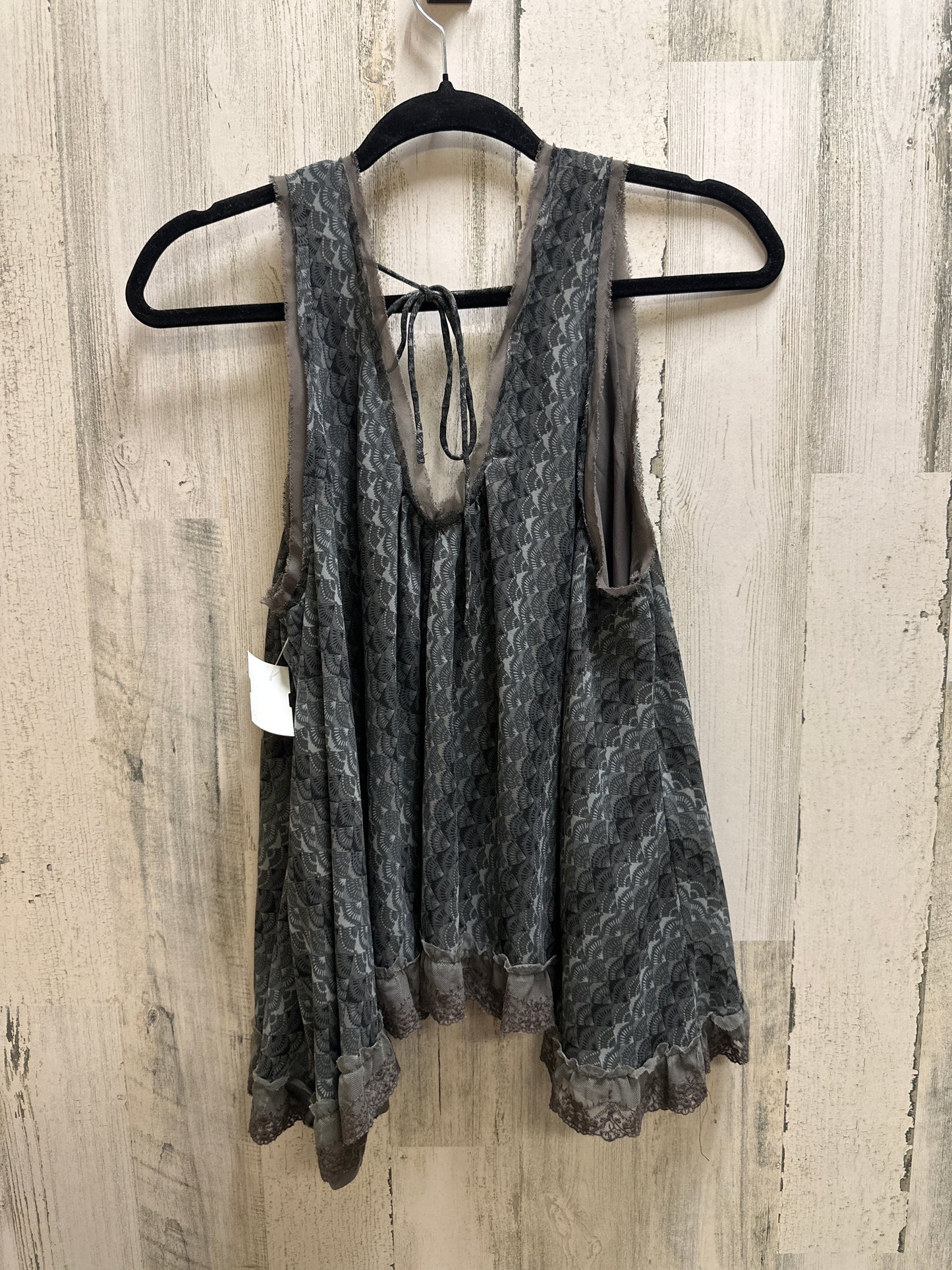Grey Top Sleeveless Free People, Size L