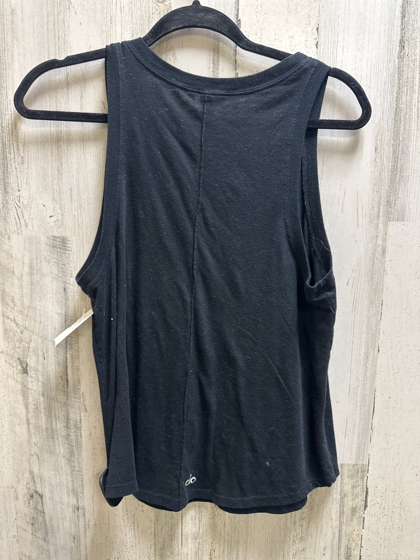 Black Athletic Tank Top Alo, Size S