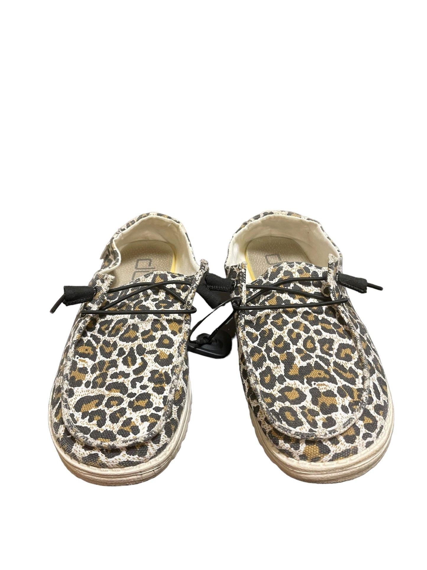 Shoes Flats By Hey Dude In Animal Print, Size: 8