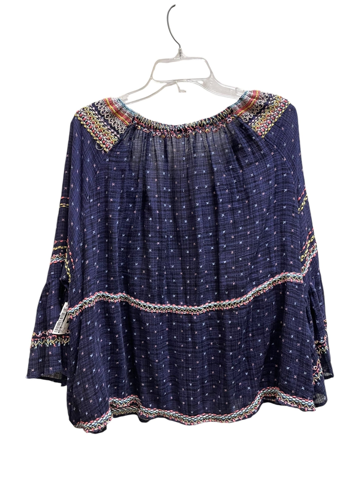 Top Short Sleeve By Free People In Navy, Size: Xs