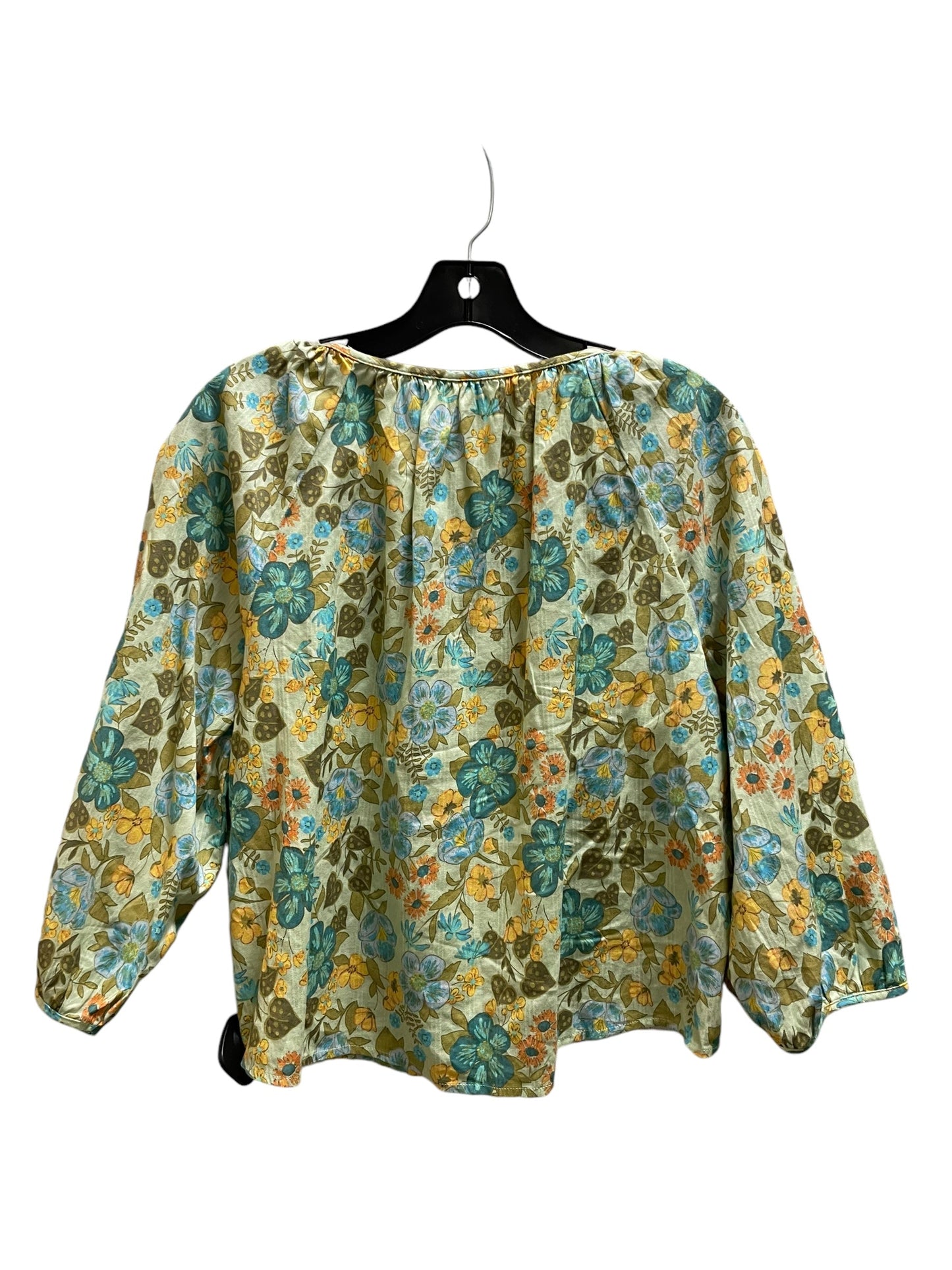 Top Long Sleeve By Ana In Green, Size: S