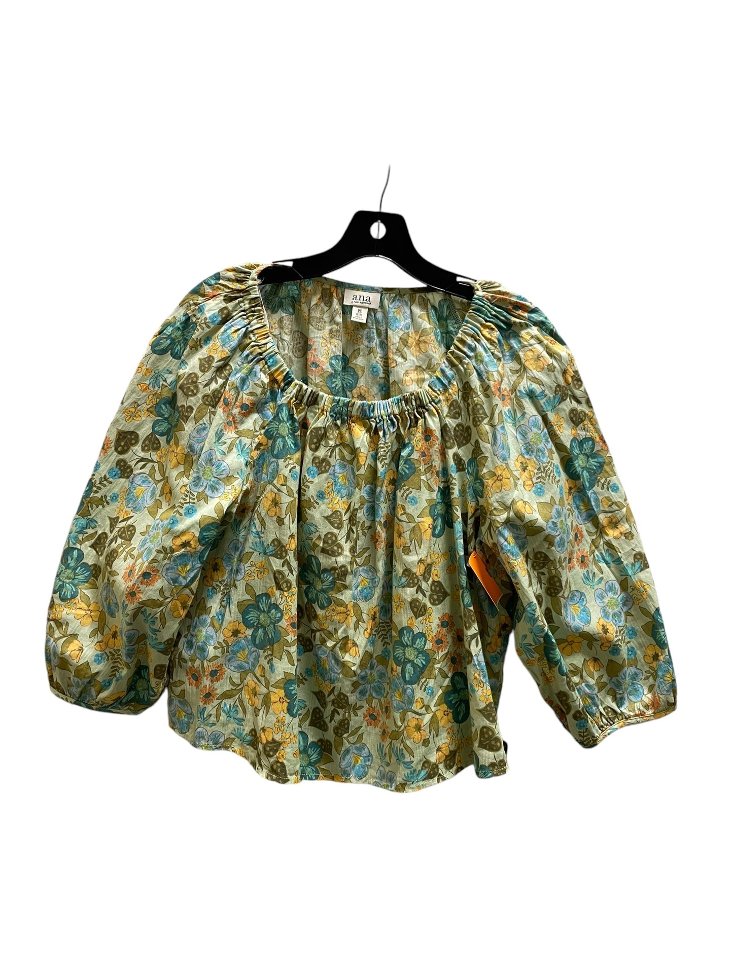 Top Long Sleeve By Ana In Green, Size: S