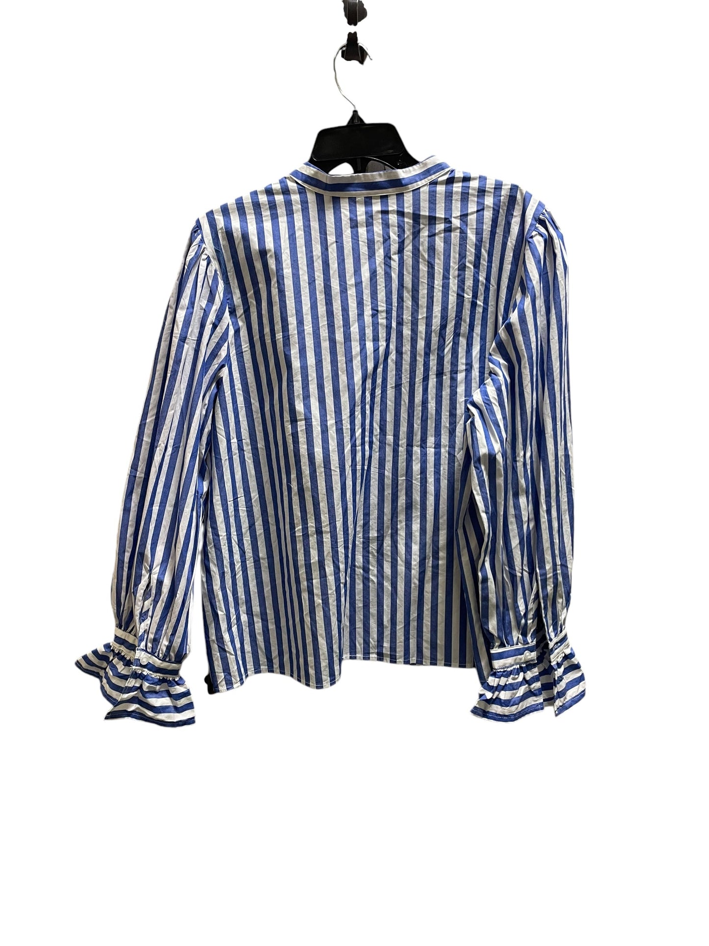 Top Long Sleeve By New York And Co In Striped Pattern, Size: Xxl