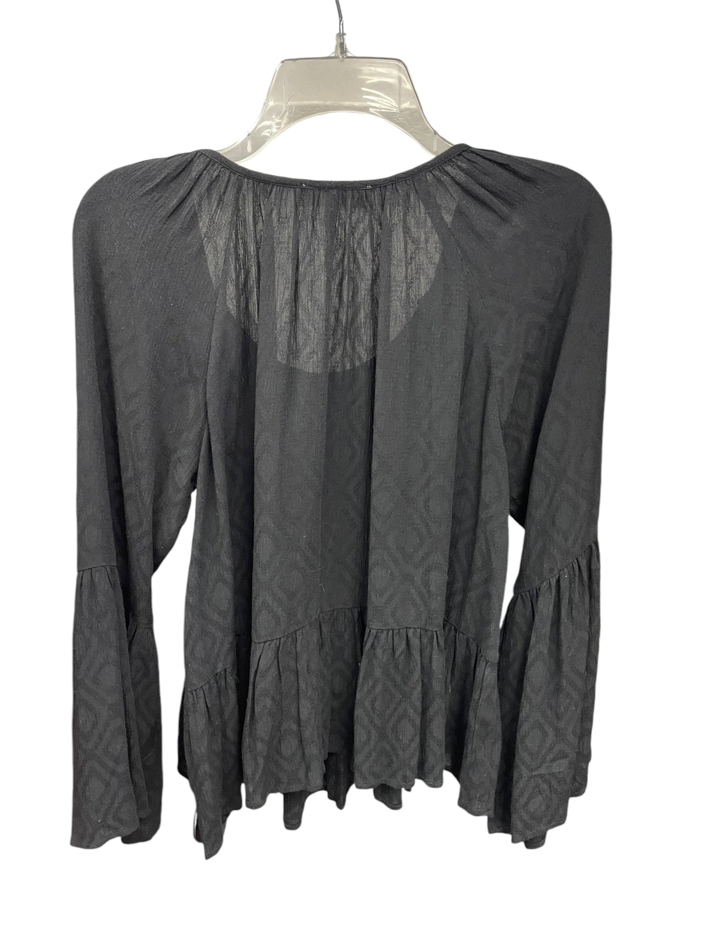 Top Long Sleeve By Altard State In Black, Size: S