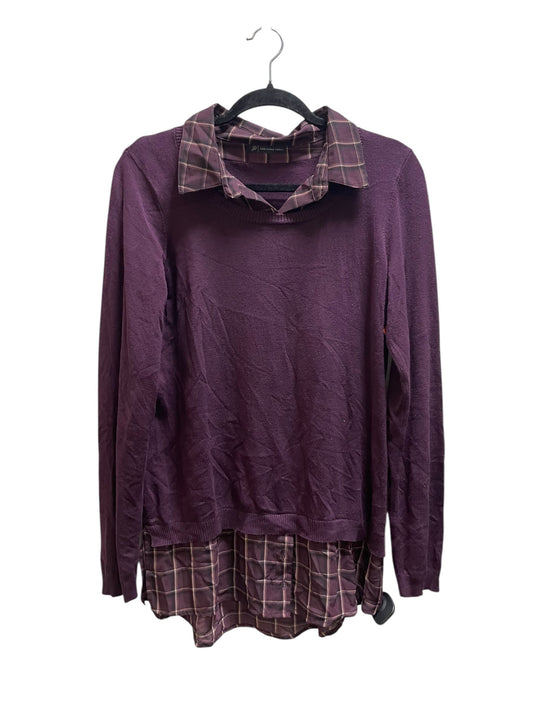 Top Long Sleeve By Adrianna Papell In Purple, Size: M