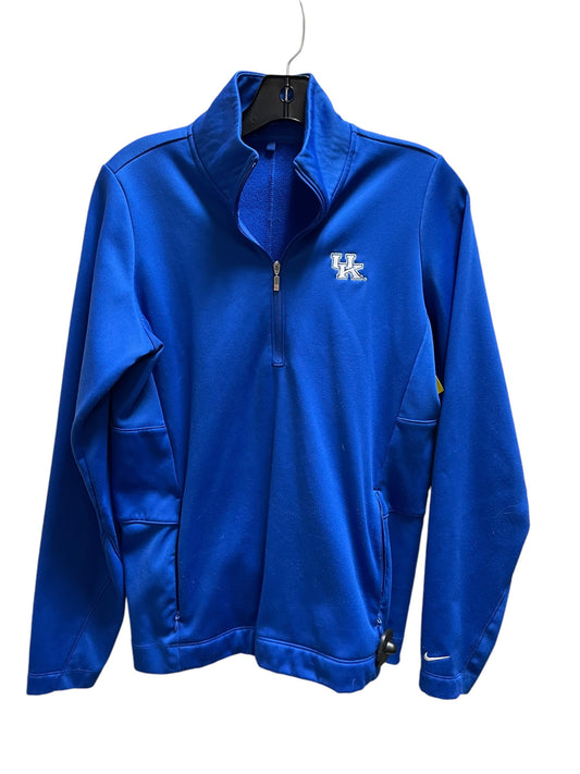 Athletic Jacket By Nike Apparel In Blue, Size: M