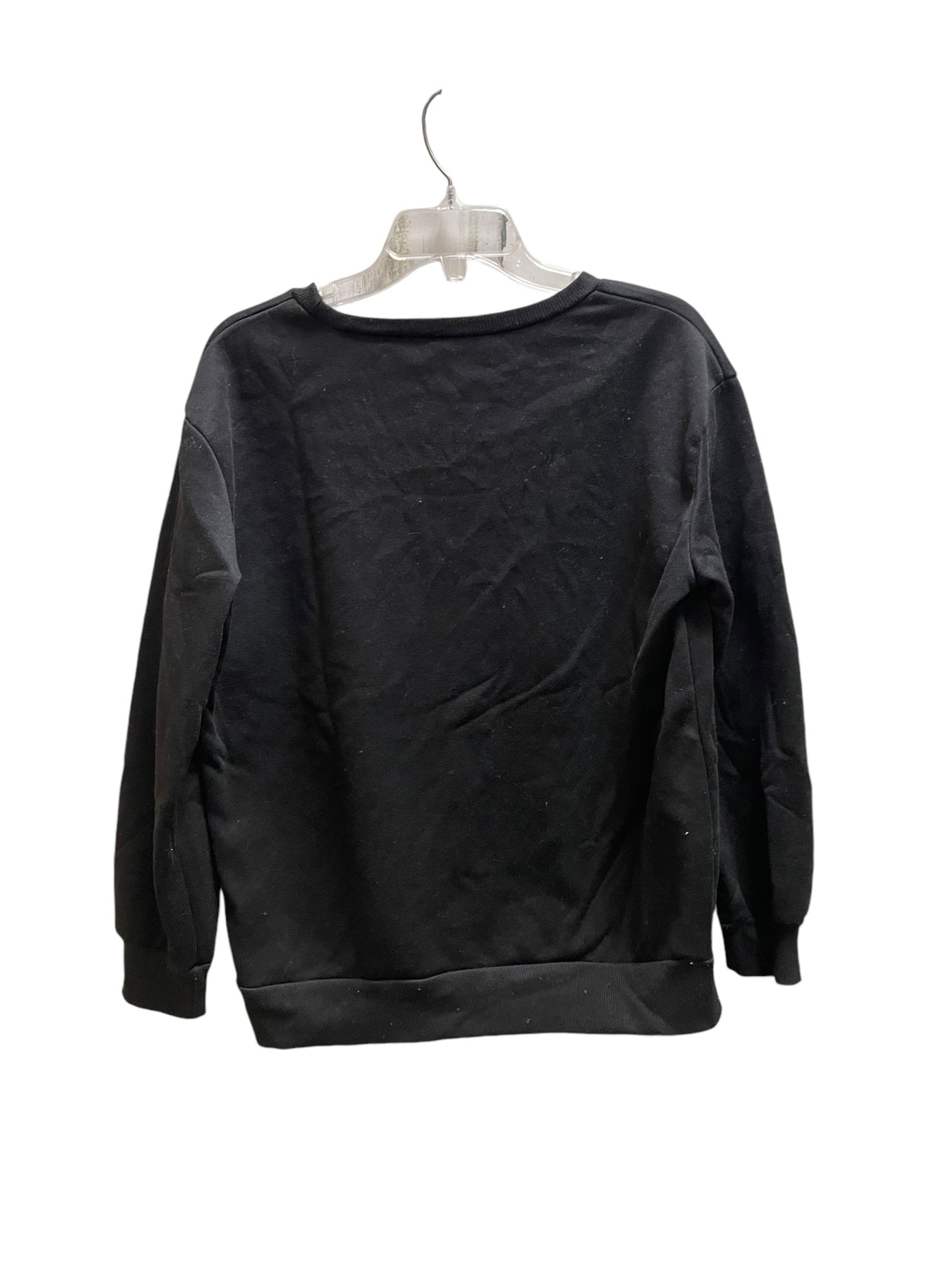 Sweatshirt Crewneck By Clothes Mentor In Black, Size: S