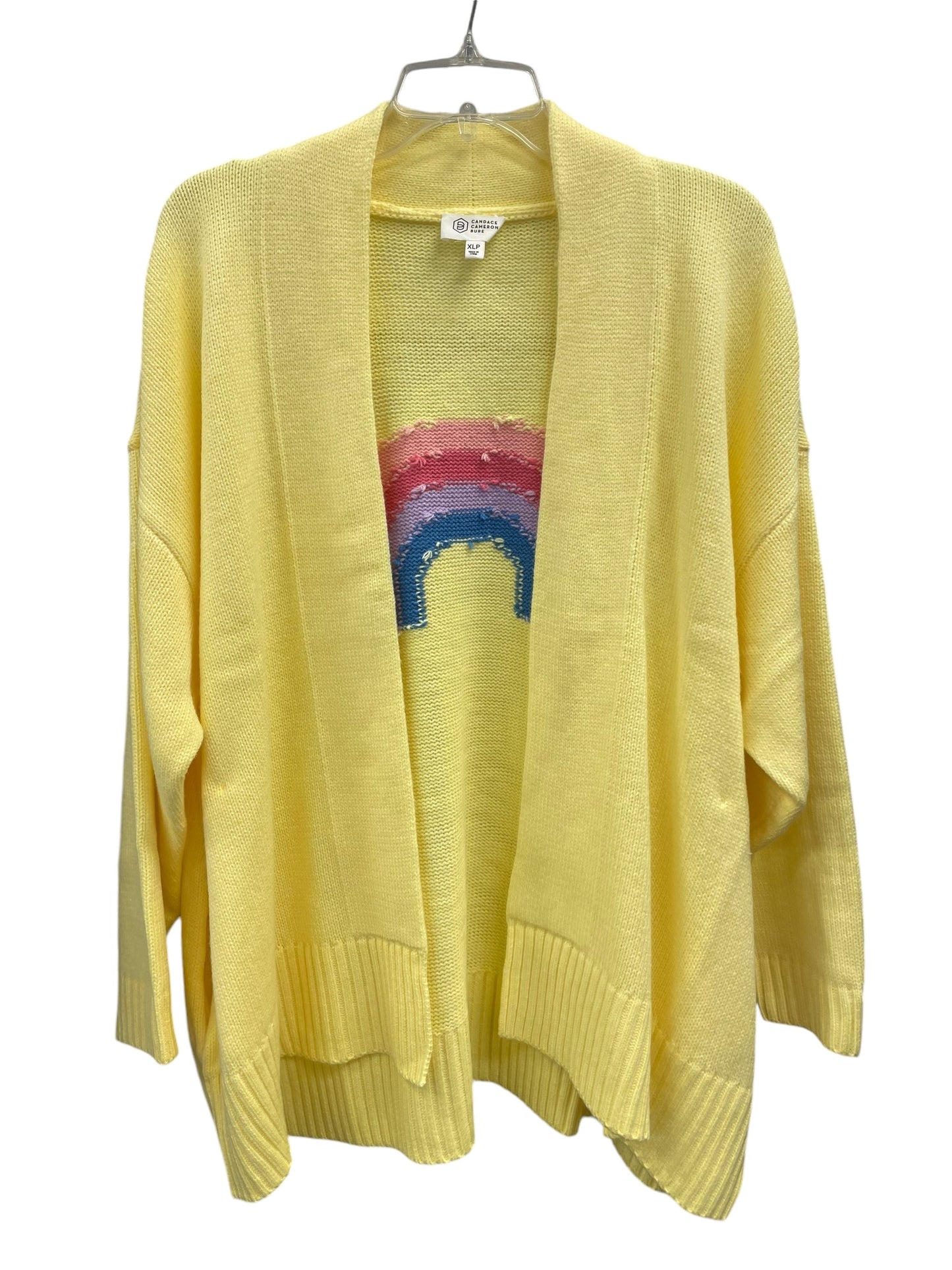 Cardigan By Clothes Mentor In Yellow, Size: Xl