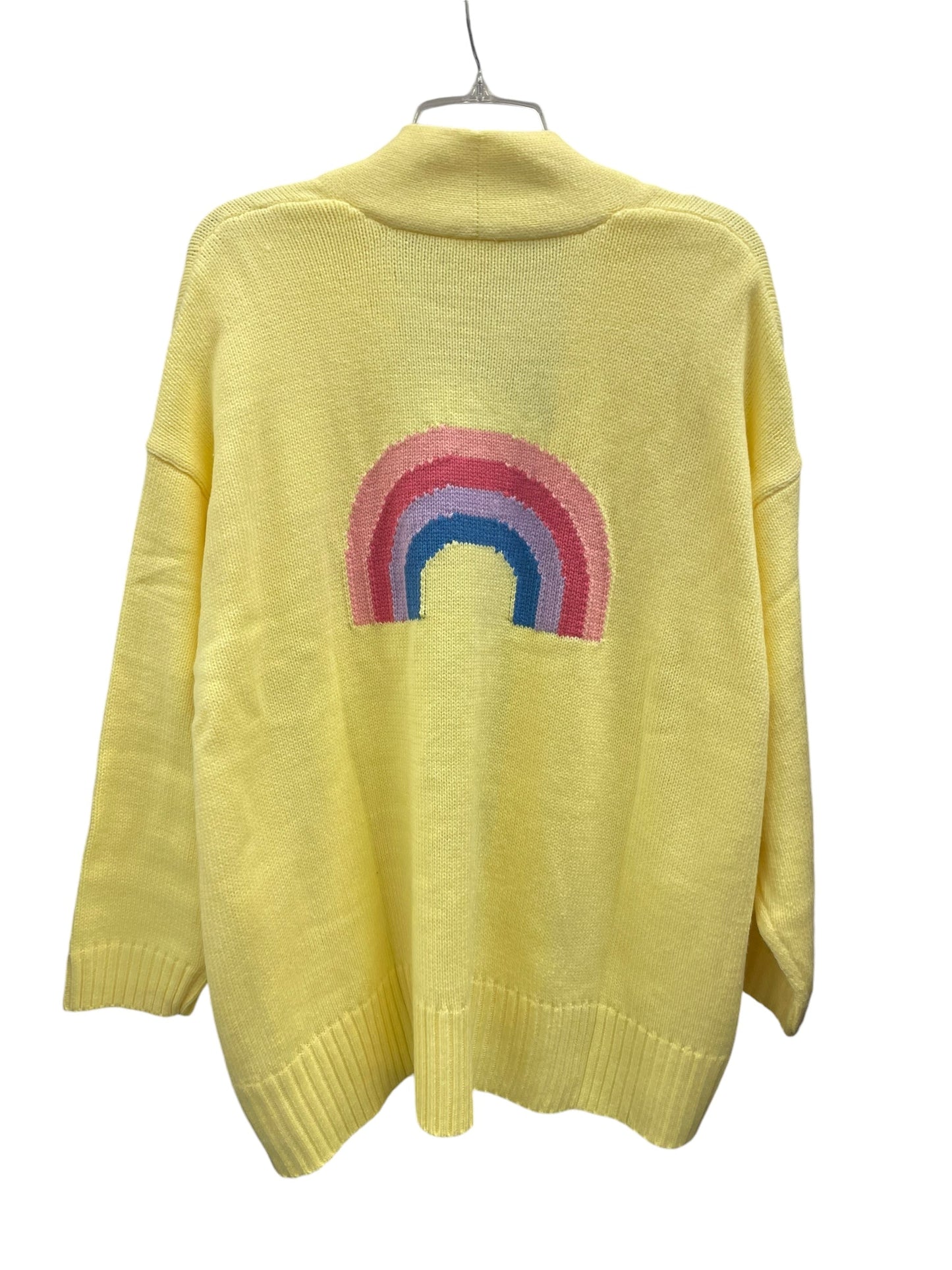 Cardigan By Clothes Mentor In Yellow, Size: Xl