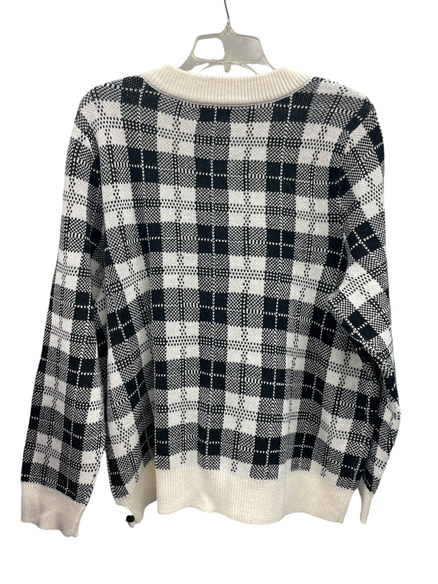 Sweater By Style And Company In Black & Cream, Size: 2x