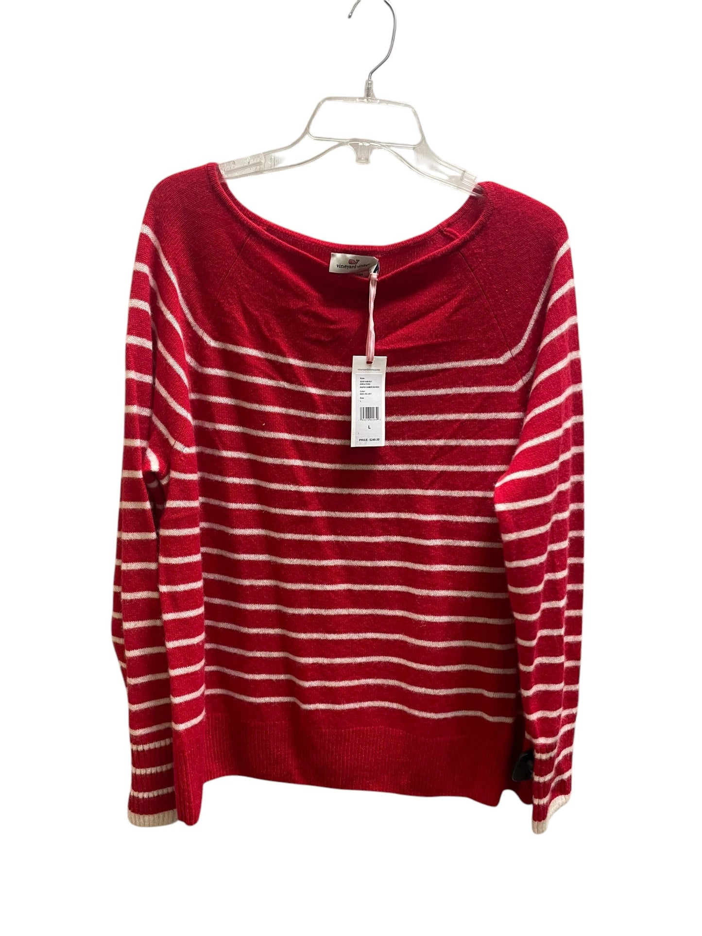 Sweater By Vineyard Vines In Red, Size: L