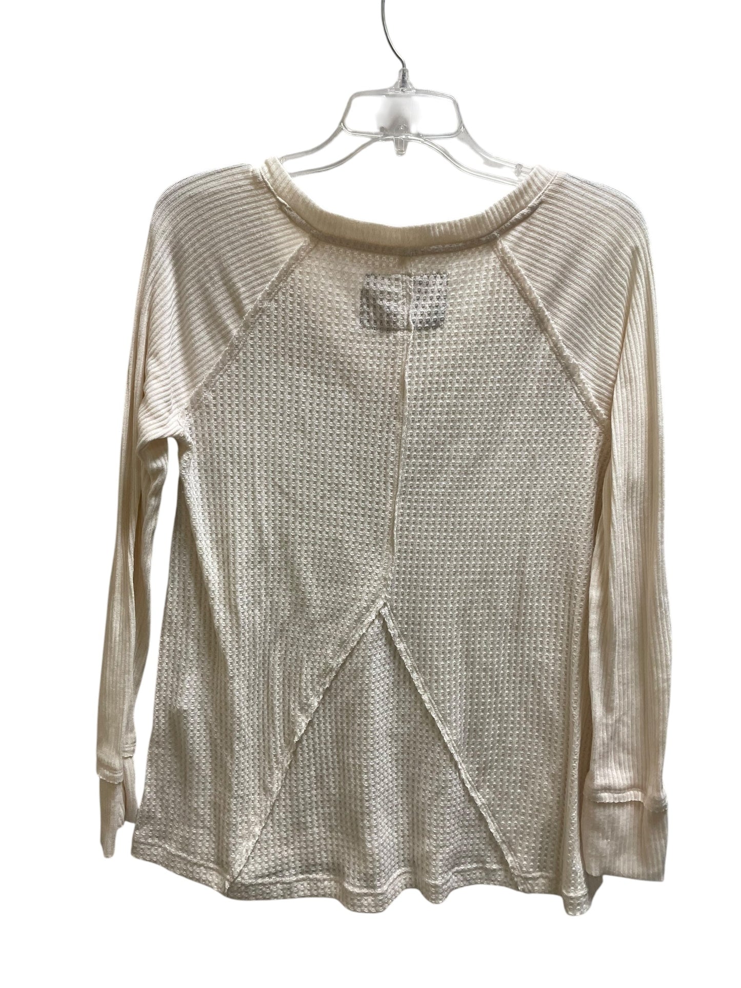 Top Long Sleeve By Maeve In Cream, Size: L