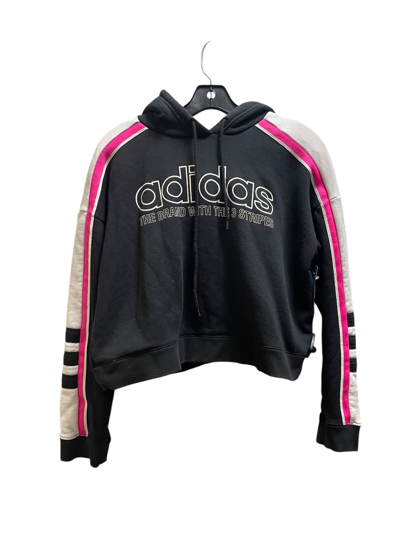 Sweatshirt Hoodie By Adidas In Black, Size: M