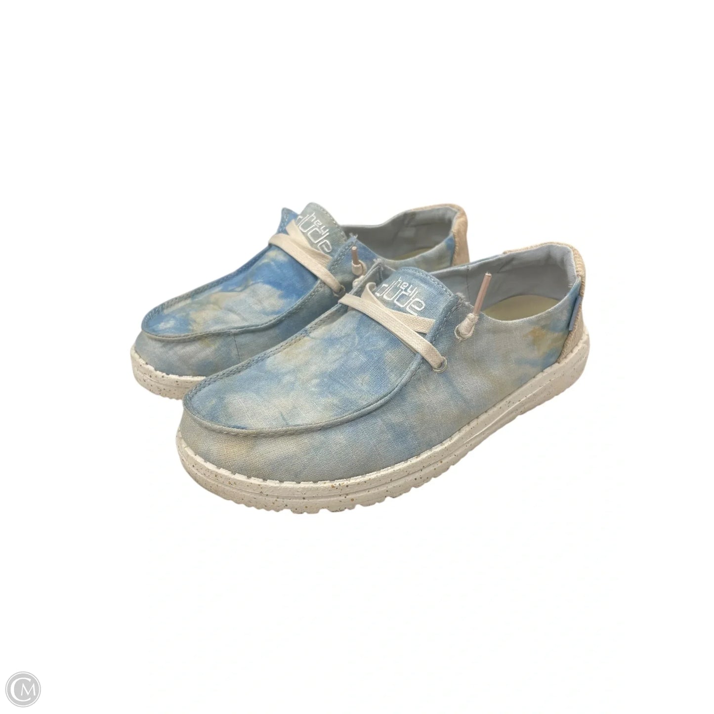 Shoes Flats By Hey Dude In Blue, Size: 6