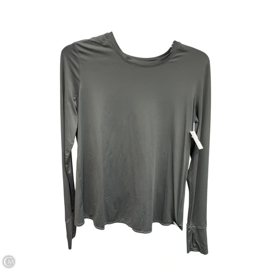 Athletic Top Long Sleeve Crewneck By Athleta In Grey, Size: S