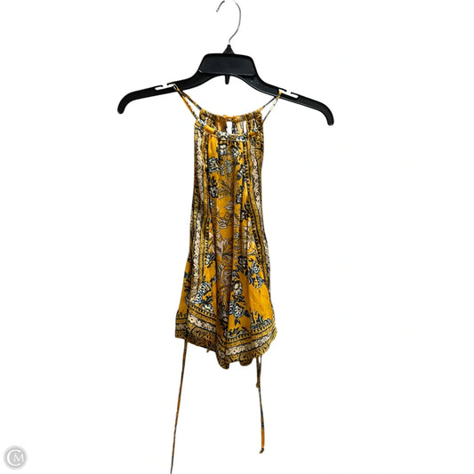 Top Sleeveless By Free People In Yellow, Size: S