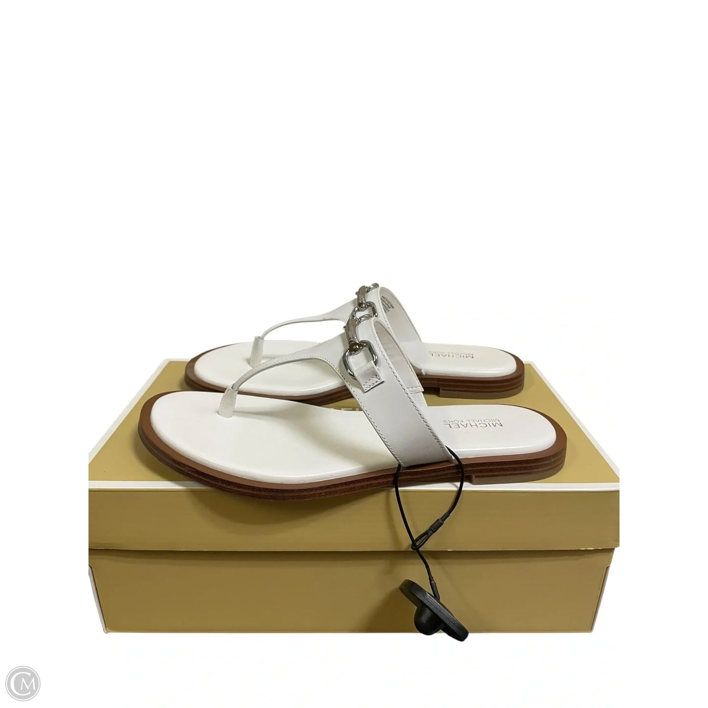 Sandals Designer By Michael Kors In White, Size: 7.5