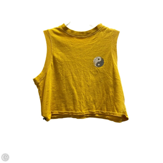 Top Sleeveless By Spiritual Gangster In Yellow, Size: Xs