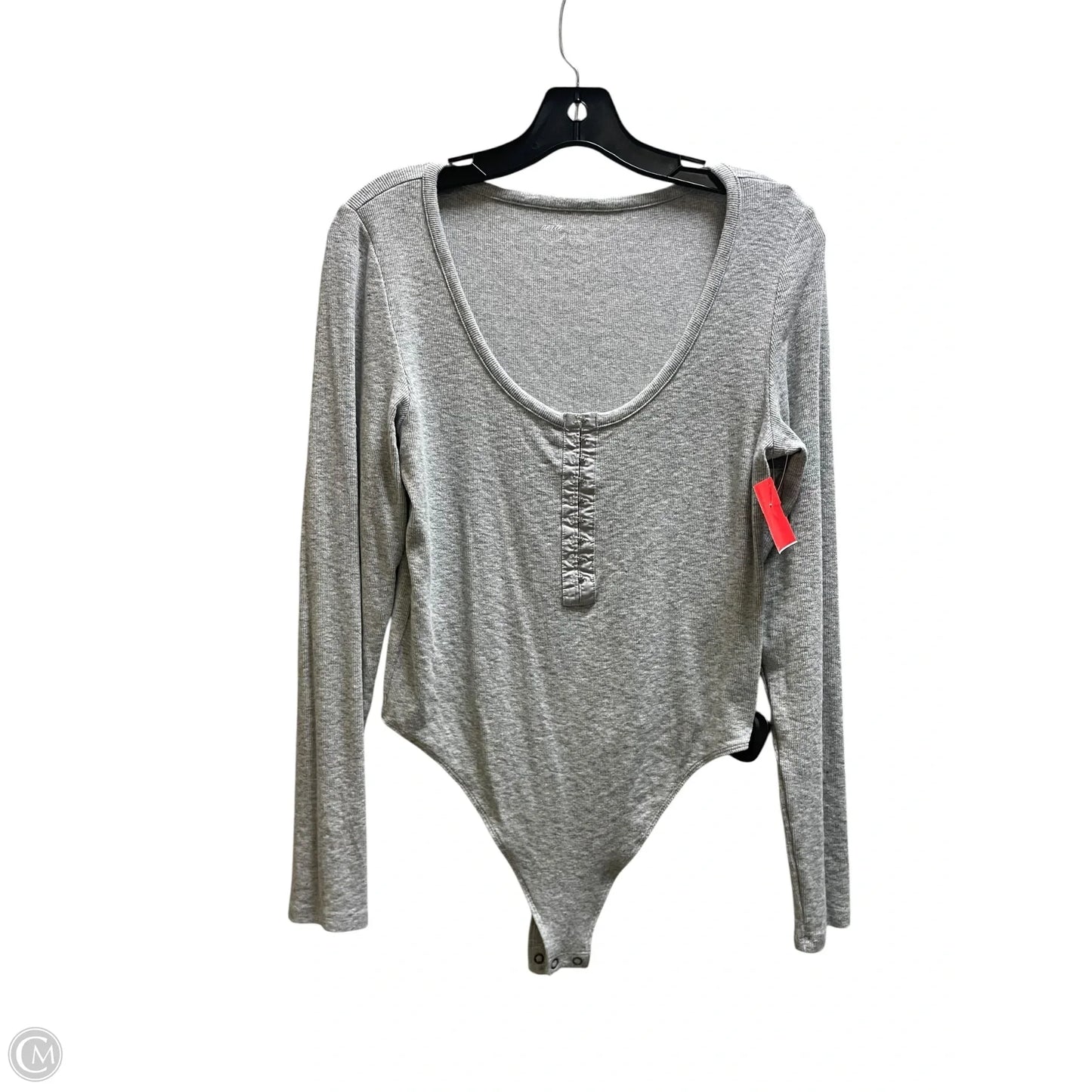 Top Long Sleeve By Aerie In Grey, Size: L