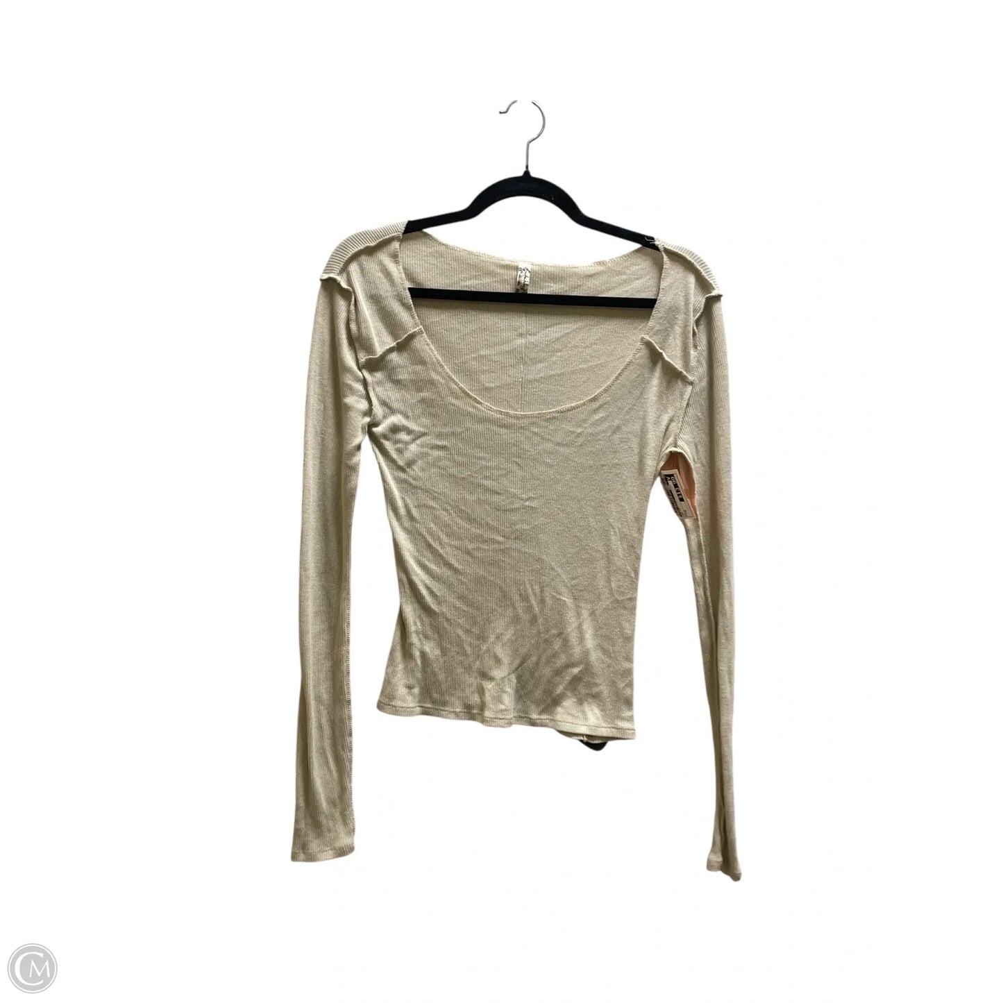 Top Long Sleeve By Free People In Tan, Size: M
