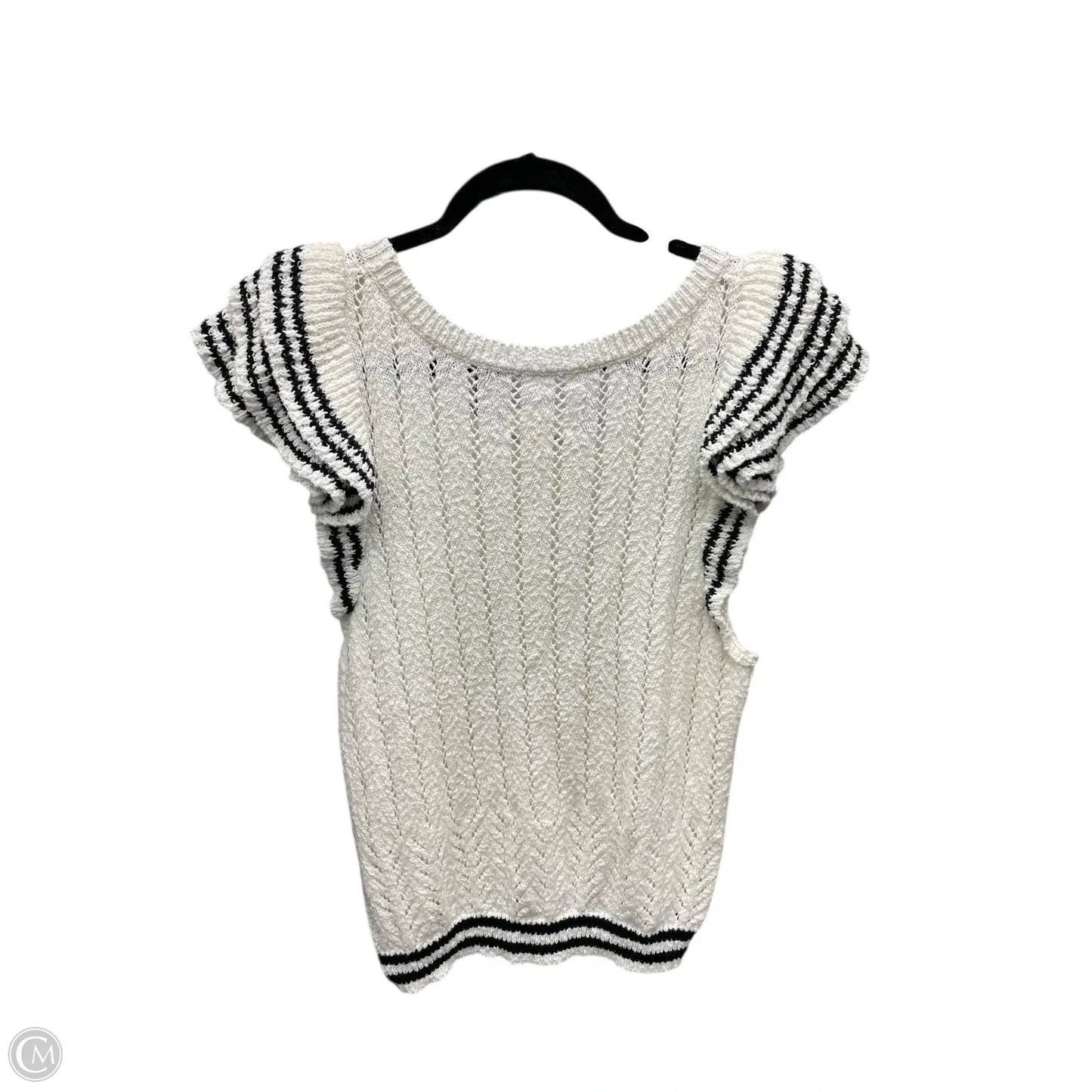 Top Sleeveless By Anthropologie In White, Size: M