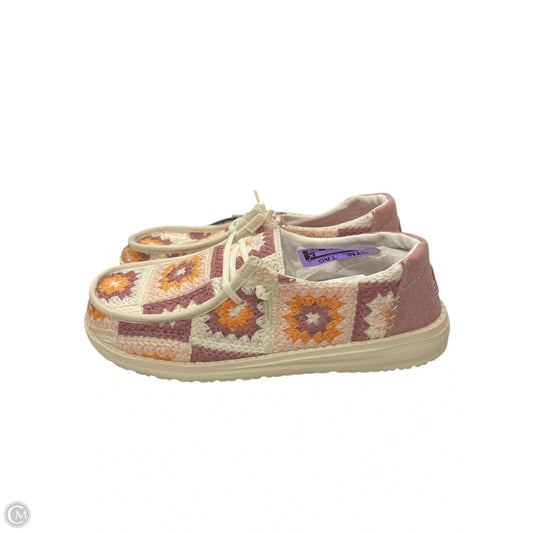 Shoes Flats By Hey Dude In Multi-colored, Size: 10