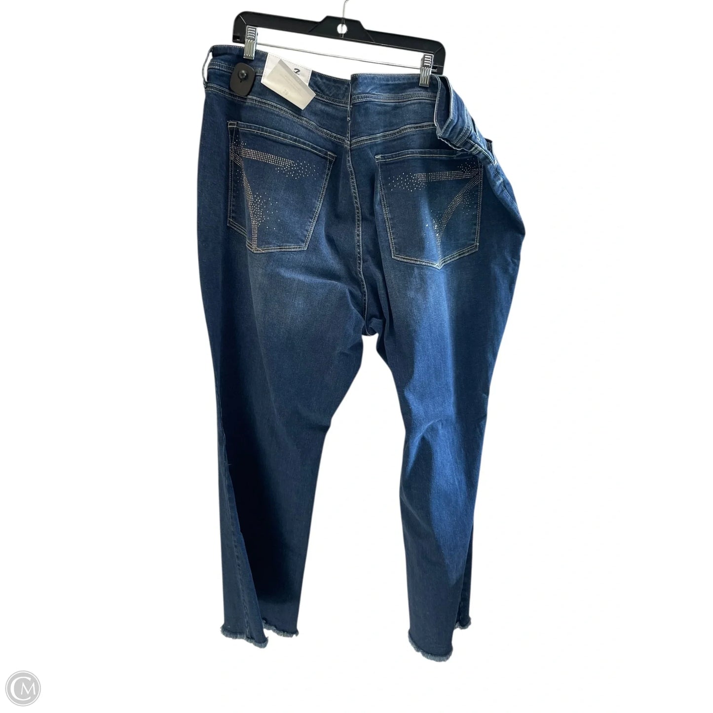 Jeans Straight By Seven 7 In Blue Denim, Size: 28