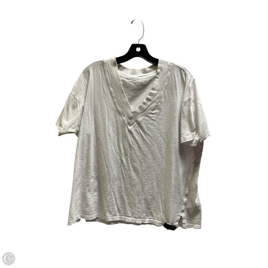 Top Short Sleeve By Aerie In White, Size: S