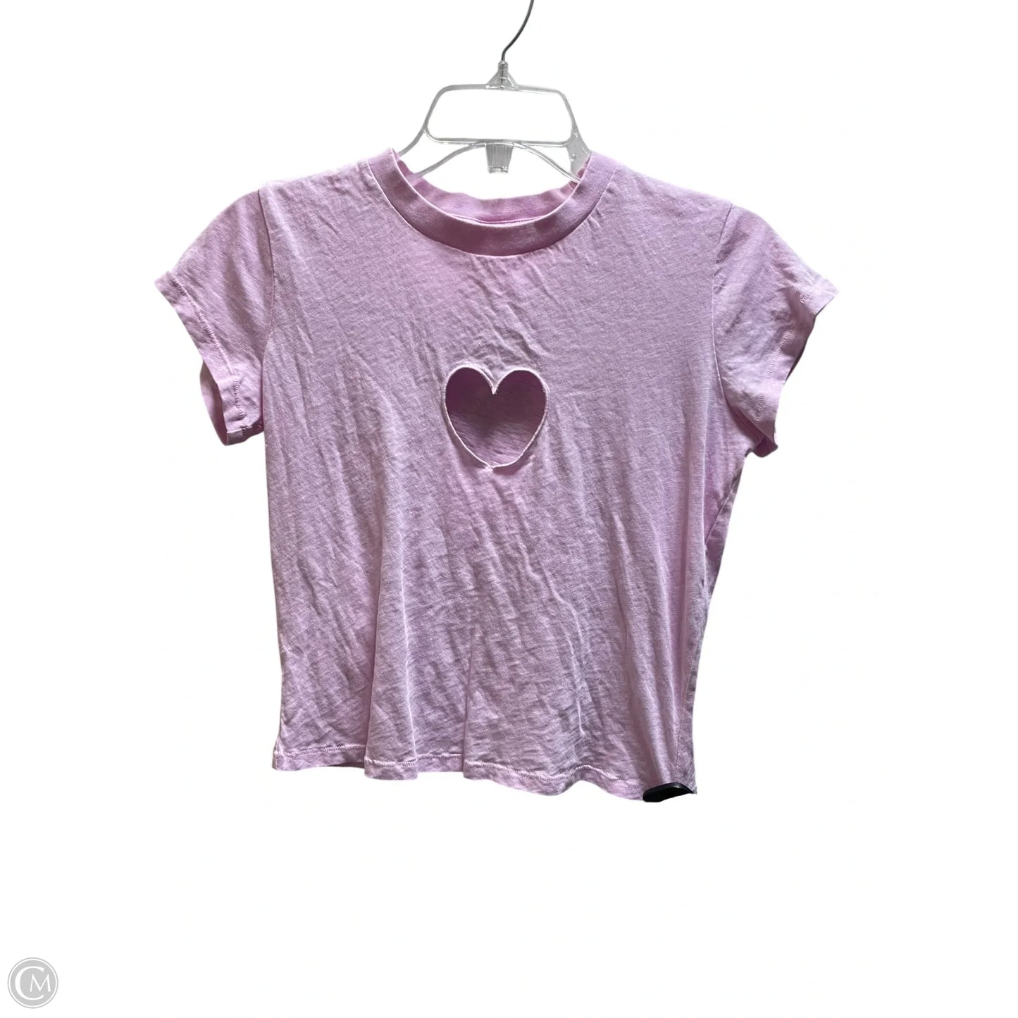 Top Short Sleeve By Skims In Pink, Size: M