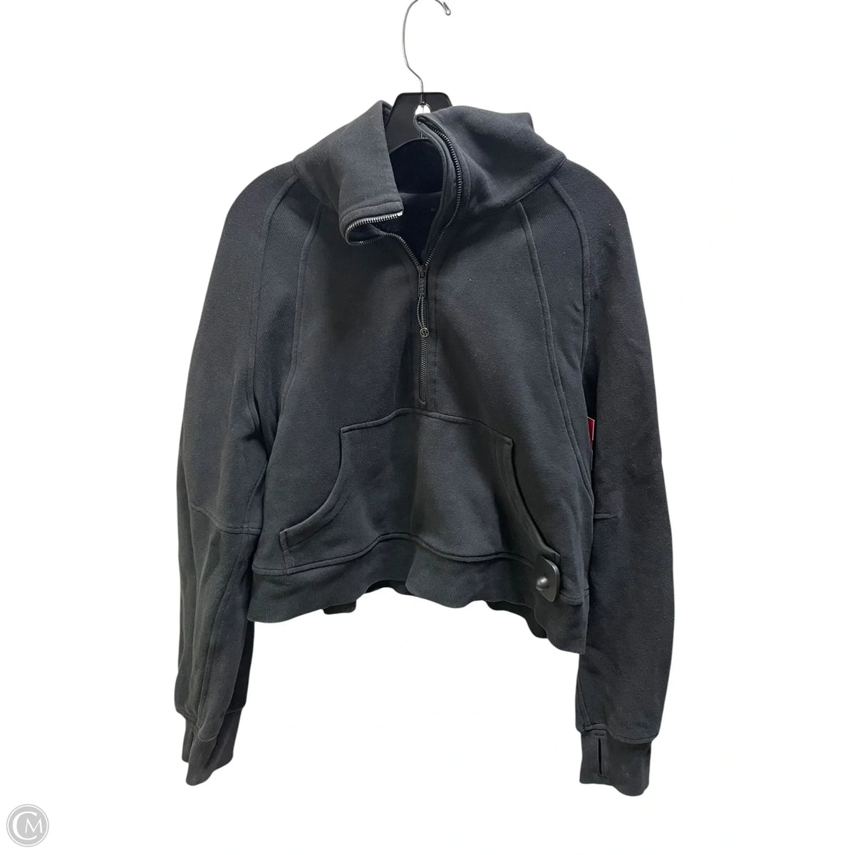 Athletic Jacket By Lululemon In Black, Size: M