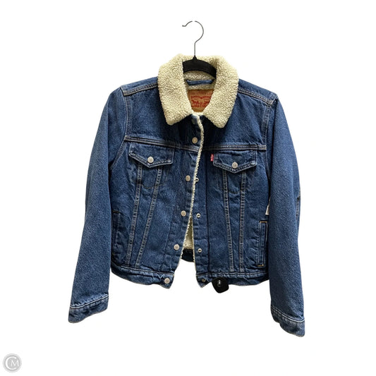 Coat Other By Levis In Blue Denim, Size: S