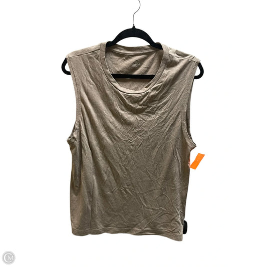 Top Short Sleeve By Alo In Brown, Size: M