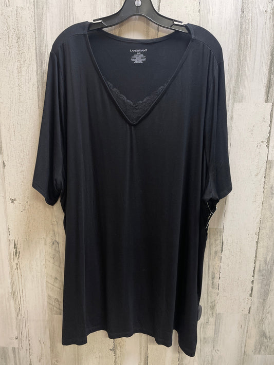 Top Short Sleeve By Lane Bryant In Black, Size: 3x