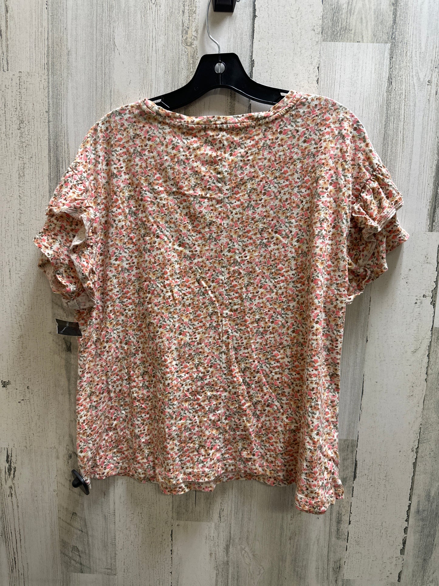 Multi-colored Top Short Sleeve Lane Bryant, Size Xl