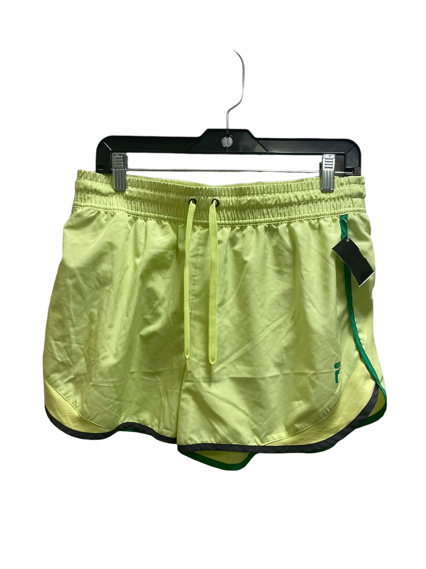 Athletic Shorts By Fila In Yellow, Size: M