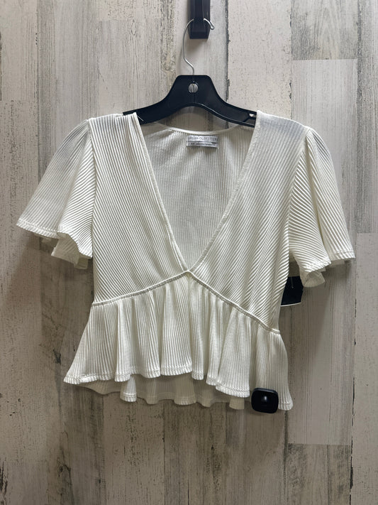 White Top Short Sleeve Urban Outfitters, Size S