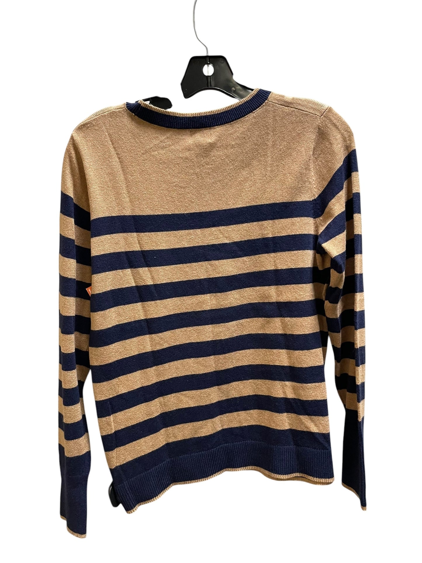 Top Long Sleeve By A New Day In Striped Pattern, Size: M