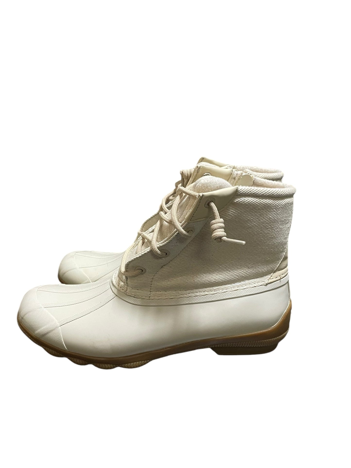 Boots Snow By Sperry In Cream, Size: 9.5