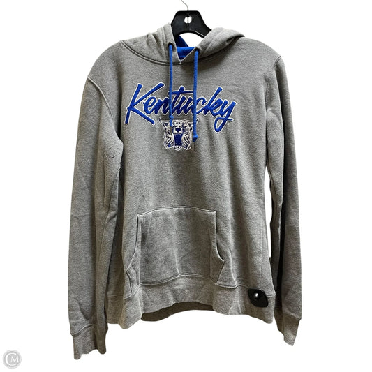 Sweatshirt Hoodie By Clothes Mentor In Grey, Size: M