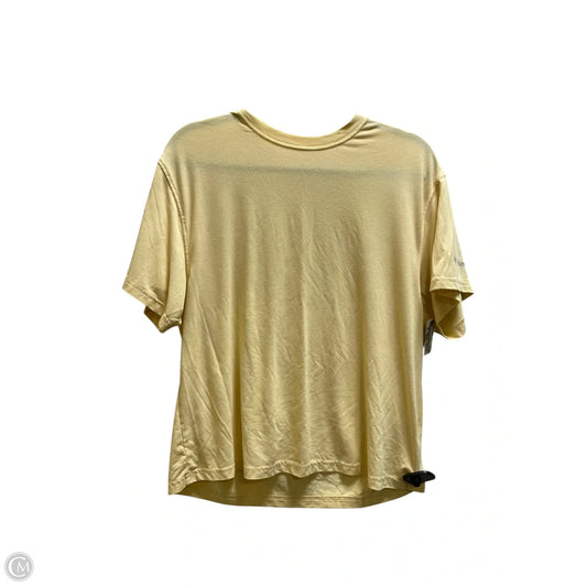 Top Short Sleeve By Columbia In Yellow, Size: M
