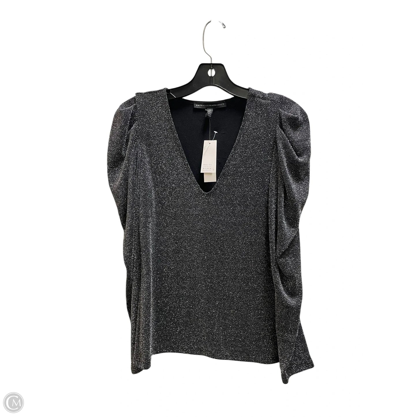 Top Long Sleeve By White House Black Market In Black, Size: Xs