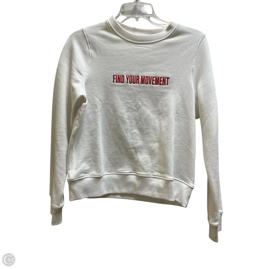 Sweatshirt Crewneck By Athleta In White, Size: Xs