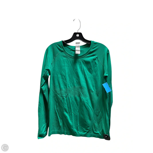 Athletic Top Long Sleeve Crewneck By Athleta In Green, Size: L