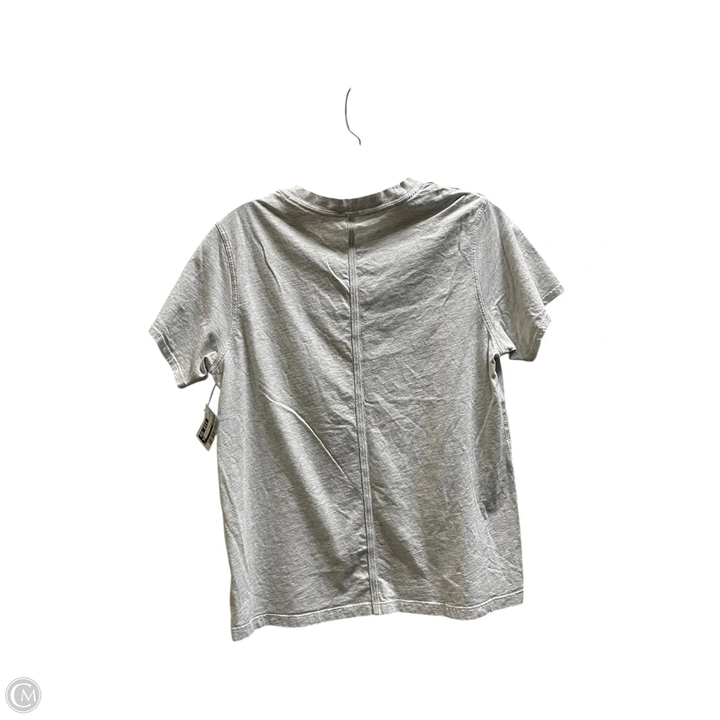 Athletic Top Short Sleeve By Lululemon In Grey, Size: 2