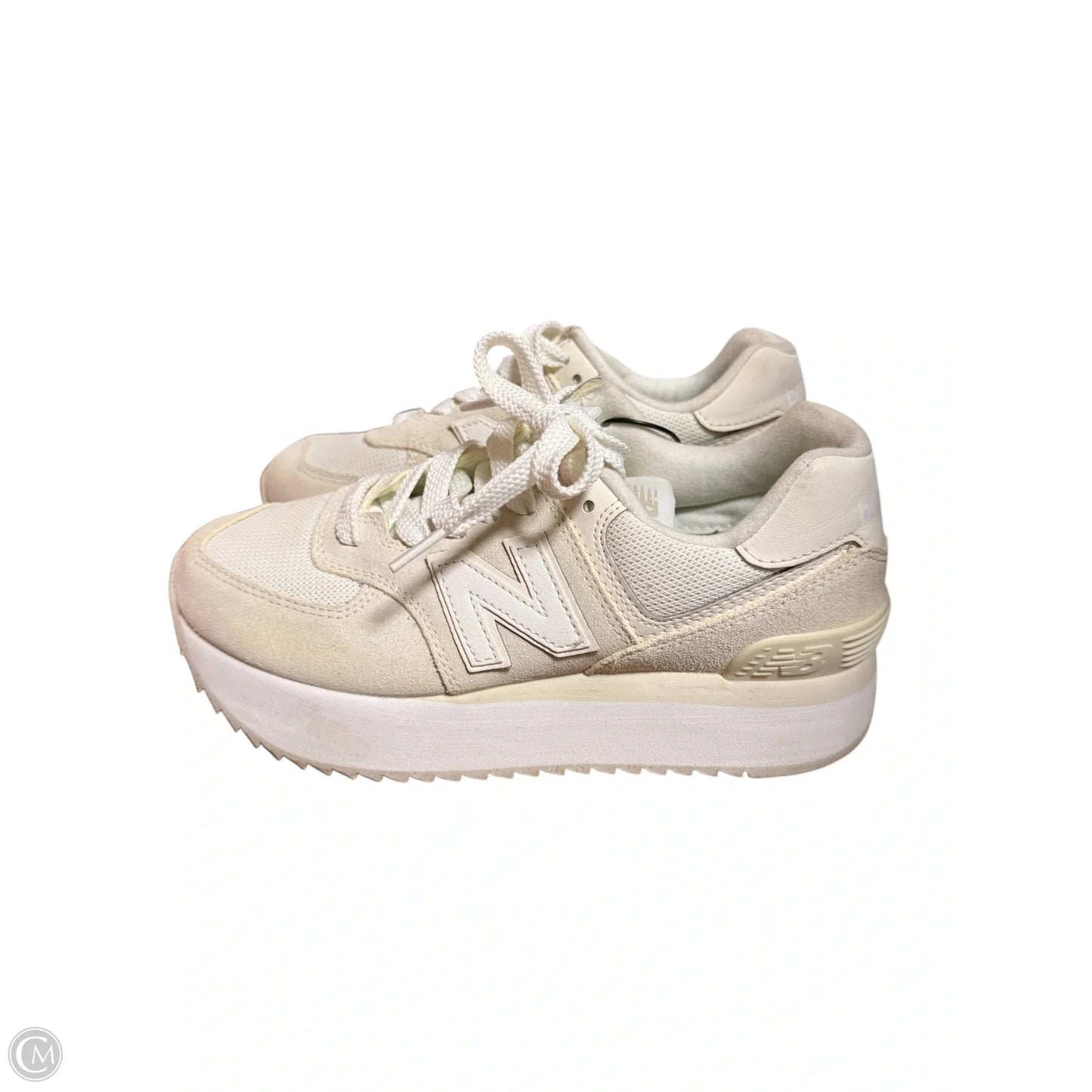 Shoes Sneakers By New Balance In Cream, Size: 8